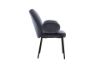 Picture of Test No Order - OLA Velvet Armchair with Black Legs (Dark Grey)