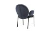 Picture of Test No Order - OLA Velvet Armchair with Black Legs (Dark Grey)