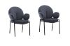 Picture of Test No Order - OLA Velvet Armchair with Black Legs (Dark Grey)