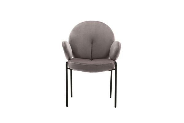 Picture of Test No Order - OLA Velvet Armchair with Black Legs (Brown)