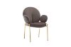 Picture of Test No Order - OLA Velvet Armchair with Golden Legs (Brown)