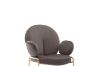 Picture of Test No Order - OLA Velvet Armchair with Golden Legs (Brown)