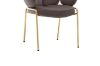 Picture of Test No Order - OLA Velvet Armchair with Golden Legs (Brown)